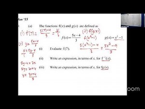 CSEC Mathematics Functions 2