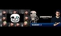 Mix of 2 videos from youtube : Megalovania Acapella-Kazoo'd