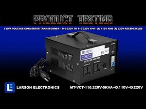 5 KVA Voltage Converter Transformer - 110-220V to 110-220V 1PH - (4) 110V and (4) 220V Receptacles