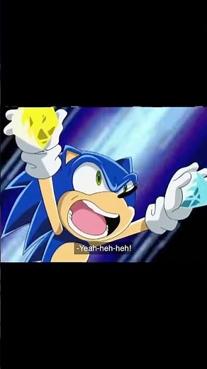 Sonic collects all 7 chaos emeralds