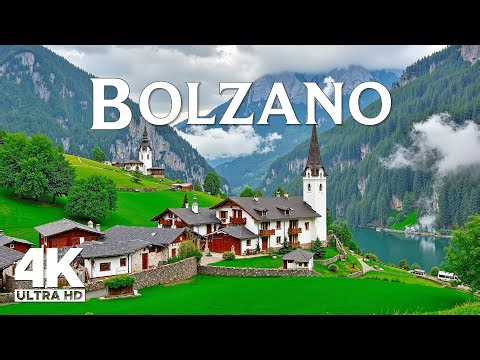 Bolzano 4K | Discover Alpine Towns, Dolomite Mountains and Peaceful Northern Italian Landscapes