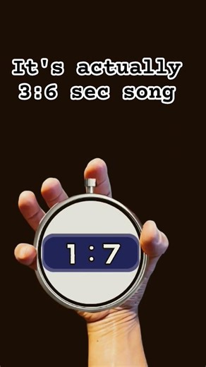 it's actually a 3:6 song