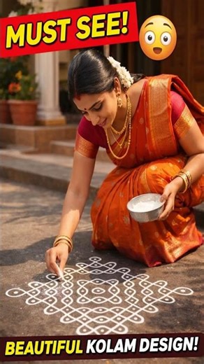 She Drew THIS Kolam in Minutes! 😱✨