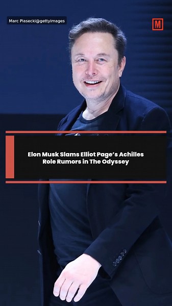 Elon Musk Slams Elliot Page’s Achilles Role Rumors in The Odyssey