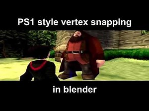 After a lot of trial and error I managed to recreated the PSX vertex snapping in blender! I also made a simple free addon to make the process easier