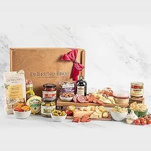 Di Bruno Bros Italian Market Cheese & Charcuterie Gift Crate: Loaded With The Best Authentic Gourmet Italian Food Items For Entertaining Friends and Family. The Perfect Food Basket Gift!