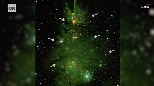 25K views · 746 reactions | An image released by NASA shows the star cluster NGC 2264, also known as the "Christmas Tree Cluster." It's about 2,500 light-years away from Earth. https://cnn.it/4771nCA | CNN | Facebook