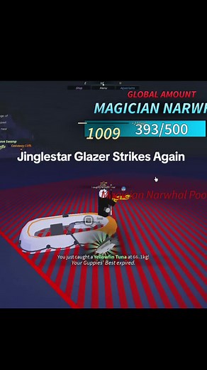 jinglestar rod passive explained. This is lowkey the 5th best rod and the best free rod in fisch. What fish should I catch next? #jinglerstarrod #fischroblox #fisch #narwhale #fischmas