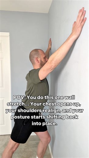 When your spine rounds, your shoulder blades shut down, causing pain when lifting your arms. This simple wall exercise can help restore alignment and relieve shoulder discomfort. #ShoulderPainRelief #PostureFix #RoundedShoulders #ShoulderMobility | PostureStrong