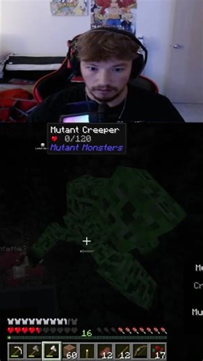 Mutant Creeper started sucking me | #creeper #minecraft #horror #viral