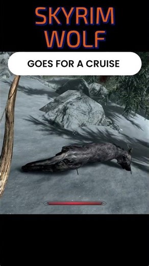 SKYRIM WOLF #elderscrolls #skyrim #skyrimshorts #gamemusic