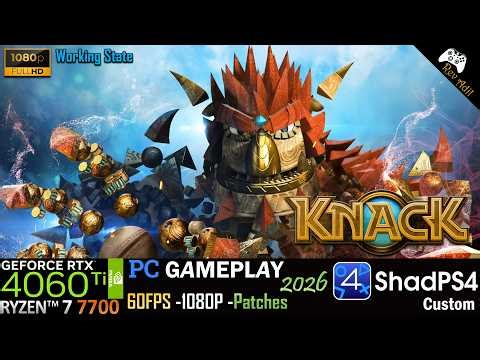 Knack PC Gameplay | ShadPS4 | Full Playable | PS4 Emulator | 1080p60FPS | 2026 Latest