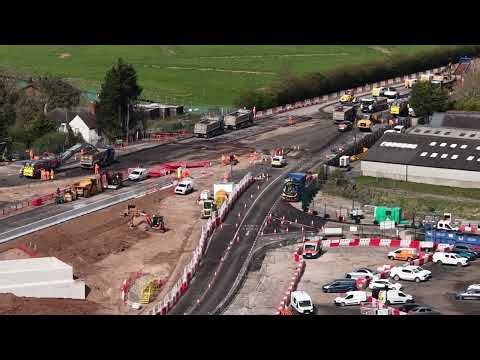 HS2 A38 Restoring road layout massive undertaking in just 11days