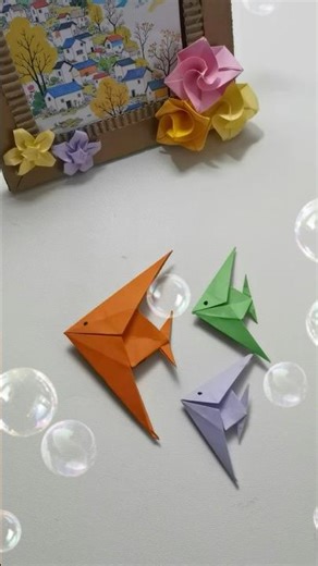 Easy Origami Tropical Fish 🐠