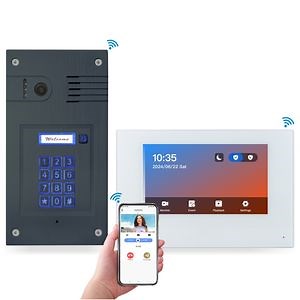 [Hot Item] Grey HD Doorbell Works with Smart Phone, IP Video Doorphone for Villa