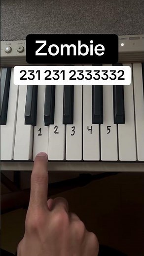 The Cranberries - Zombie Easy Piano Tutorial #piano #tutorial #zombie #thecranberries #easy #trythis