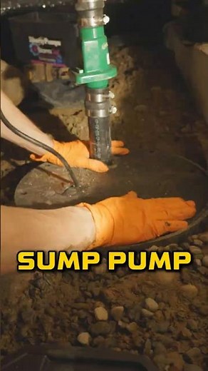 Crawl Space Sump Pump #Plumbing #DirtyJobs