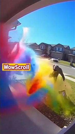 Porch Pirate Gets a Colorful Surprise!
