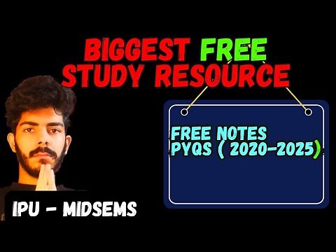 Biggest FREE Study Resource | IPU BTech Sem 1 Midsems 2025 📘🔥
