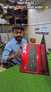 Lenovo Laptop Key Replacement 🔧⌨️ | Step by Step Fix #shorts