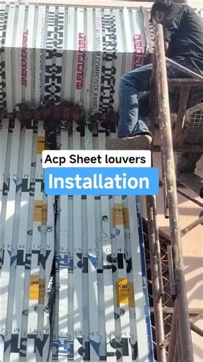 ACP sheet Louvers installation