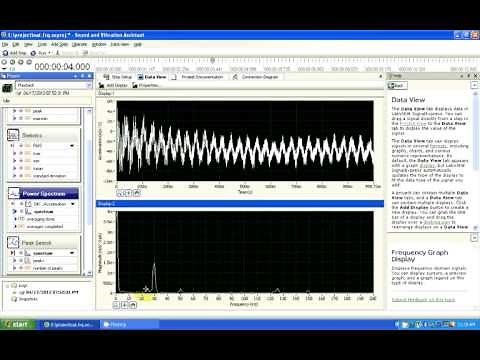 LabVIEW - Sound and Vibration Assistant (analysis of recorded vibration signals)