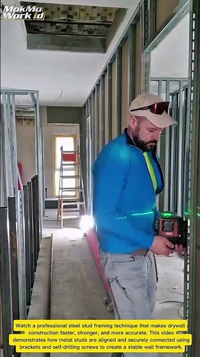 Steel Stud Framing Made Easy | Fast Drywall Installation Technique