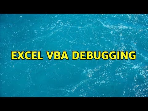 Excel VBA Debugging