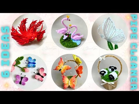 Pipe Cleaner Animals Craft🦢6 easy ideas to make cute Animals with Pipe Cleaner | Fuzzy Wire
