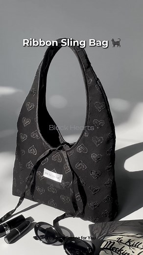 NEW COLOR IS OUT 🐈‍⬛ Ribbons Sling Bag again ‼️ #fyp #serene #foryou #love #localbrand #foryoupage #fypシ #giftideas #bag