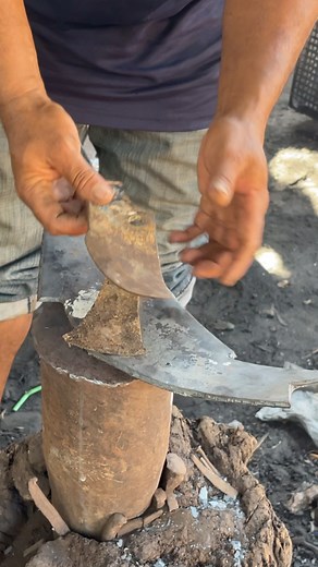 887K views · 6.3K reactions | Sati makes a simple cleaver from disc plough | The creative | Facebook