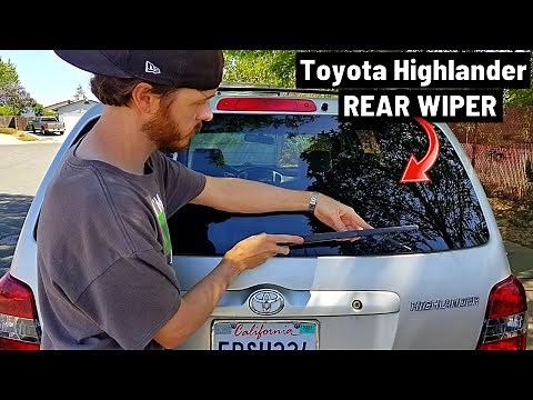 How To Replace Toyota Highlander Rear Wiper Blade in 1 Minute! -Jonny DIY