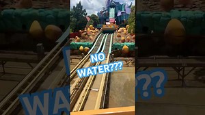 ripsaw falls: rare look at drained flume ride at islands of adventure