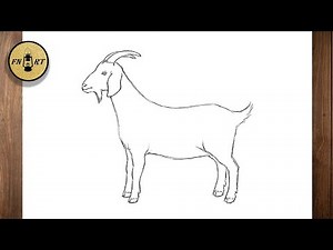 How to draw a goat easy step by step