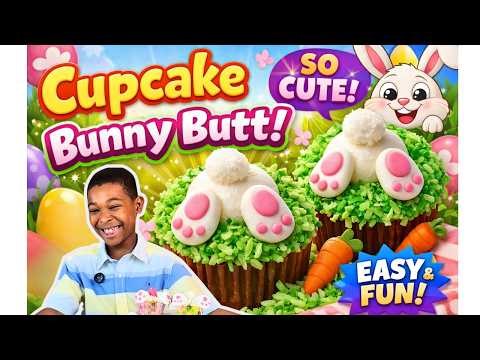 How To Make A Bunny But Cupcake | Cute Easter Desserts for Kids | DJ's Circle