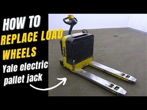 How To replace load wheels on a YALE electric pallet jack