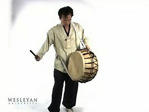 Man playing a Korean puk | Britannica
