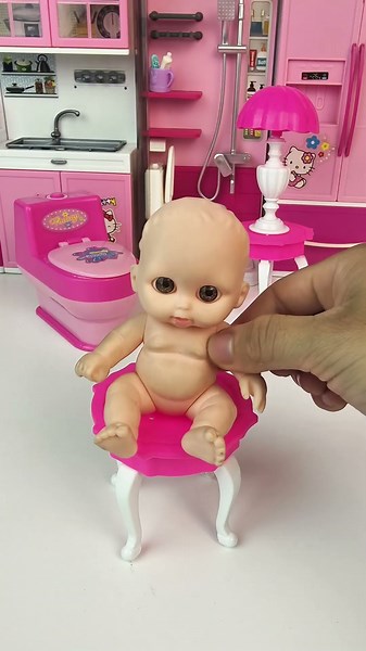 Satisfying With Unboxing barbie doll and pink Bedroom Playset Magicasmr #doll #barbie #barbiedoll