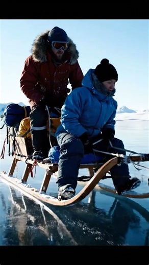 Skiing with dogs in the Arctic is very dangerous 2 #life #trythatinasmalltown #movie