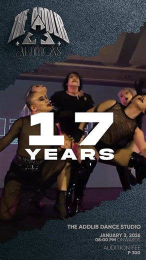 The Addlib on Instagram: "✨ 17 years of excellence-sealing our mark in the industry, setting new standards, breaking norms, and making waves... all in the name of one passion. 🫶🏻 🗓️ This January 3, 2026, we open our doors once again to welcome a new wave of Addlib artists and usher in a fresh era of fierce, driven, and creative performers. 👀 See you at #TheAddlibAuditions2026. ➡️ Join The Addlib Dance Company, where you can: • train in various dance disciplines • gain opportunities to teach 