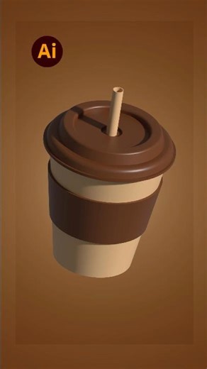Adobe Illustrator 2026 – Tips for Creating a 3D Coffee Paper Cup Mockup ☕