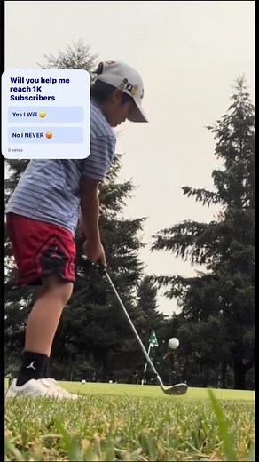 GT trying out the new US Kids Golf Set #golf #juniorgolfer #shorts #subscribe #trending #viralvideo