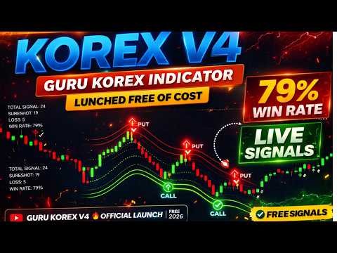 GURU KOREX V4 🔥 Official Launch | FREE Indicator 2026 #freesignal #binaryoptions #forex #trader