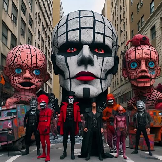 Weird Parade with Big Heads - AI Art Fun