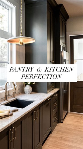 Melissa Manzardo Hryszko on Instagram: "Walking in from the mudroom, this pantry hits you right away with cabinetry on both sides, tons of storage, a full run of workspace, prep sink, dishwasher, and a freezer tucked in perfectly. It’s the kind of back-of-house setup that actually makes life easier, not just prettier. Then you move through the custom swinging French door, and the whole space opens right up…light, bright, dual islands, polished countertops, and a straight view into the living and