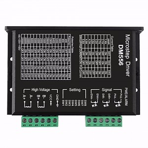 ACEIRMC DM556 CNC Digital Stepper Driver DM556 Stepper Motor Controller 2-Phase Stepper Motor Driver 20-50V DC Max 5.6A 128 Subdivision for Nema 23, 24 and Nema 34 Stepper Motor (1)