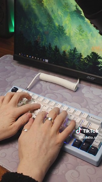 My Best GMK67 Build Yet! 🤩💙 #zuoya #gmk67 #setup #gamingsetup #pc #techtok #keebtok #keyboard #foryou #fyp