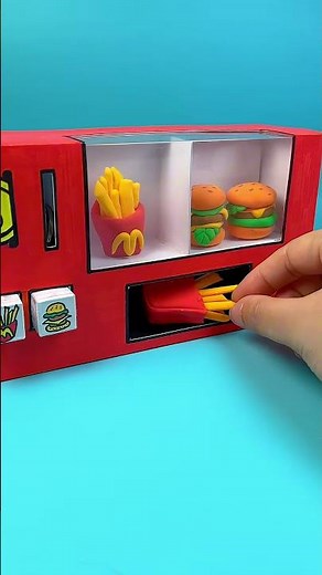 DIY Working McDonald’s Fries Vending Machine with Paper _ Paper Craft Ideas #shorts