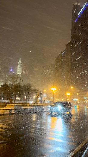 222K views · 12K reactions | There’s something magical about Chicago when the snow falls at night the skyline glows under silver clouds, and even the wind slows down to listen to the city breathe. ❄️ Downtown Chicago  #chicagophotographer #chicago #chicagolife #chicagoarchitecture #chitown #chicagoblogger #chicagodowntown #chicagotravel #chicagogram #chicagoexplore #chicagonightlife #chicagobucketlist #chicagosbest #chicagoadventures #chicagosnow #snow | Travel With Me | Facebook