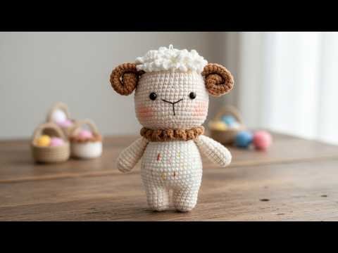 Easy Crochet Sheep Amigurumi 🐑 | Cute Doll For Beginners | Step-By-Step Crochet Tutorial